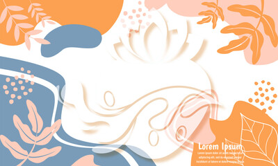 strawberry hand drawn flat design abstract doodle background