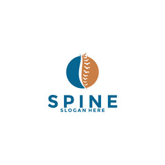 Spine logo design template icon,Chiropractic logo design unique idea concept