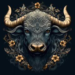 bull head art