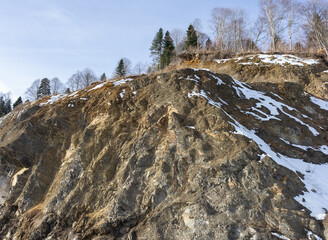 the beginning of the winter period, nature walks, panoramic views of the mountains, routes and recreation in the mountains.