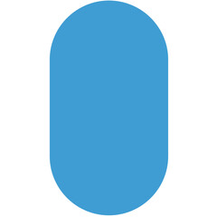 Digital png illustration of blue pill capsule on transparent background