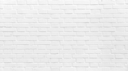White Painted Brick Wall background