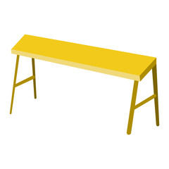 Bench flat illustration