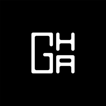 GHA letter logo vector design with modern shape and luxury icon design.