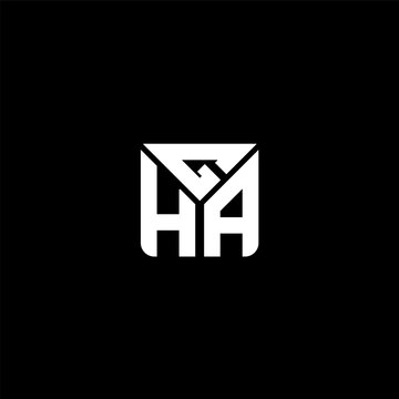 GHA letter logo vector design with modern shape and luxury icon design.