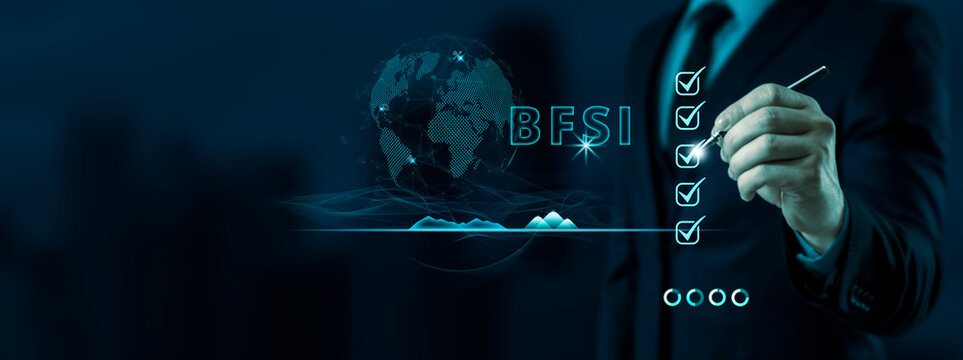 BFSI Banking Financial Services and Insurance. Digital Transformation in Banking, Financial Services, and Insurance