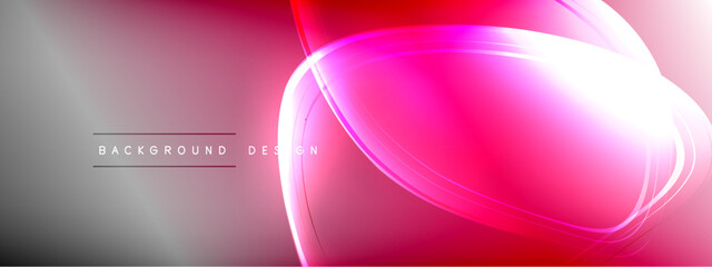 Vector abstract background - liquid transparent bubble shapes on fluid gradient with shadows and light effects