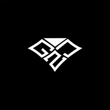 GZJ letter logo abstract creative design. GZJ unique design, GZJ minimalist element design.	