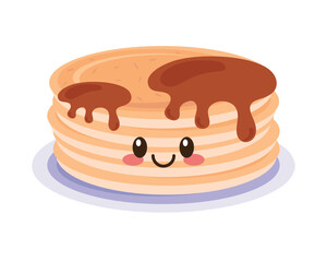 pancakes kawaii food icon