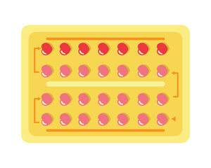 birth control pills prevention icon