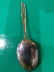 spoon and fork made of stainless steel.