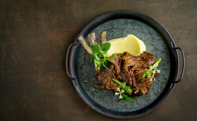 Southland Braised Lamb Shoulder and Pomme Puree, New Zealand