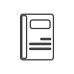 Book Icon Vector Symbol Design Illustration EPS 10