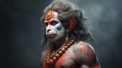 Lord hanuman who is a living god - obrazy, fototapety, plakaty