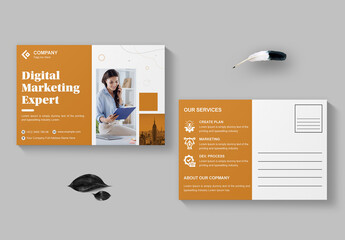 Marketing Expert Post Card - Powered by Adobe