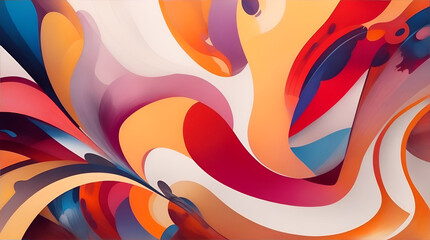 Obraz premium abstract colorful background with waves Diverse Backgrounds