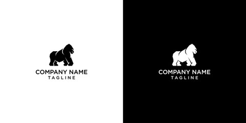 gorilla, logo, vector, illustration, design