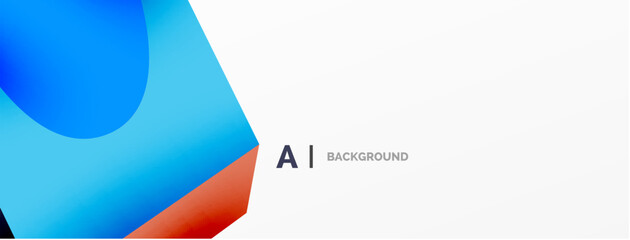 Abstract background - 3d abstract shape. Wallpaper for concept of AI technology, blockchain, communication, 5G, science, business