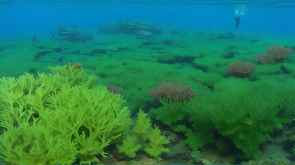 Fototapeta na wymiar coral reef in the sea Enigmatic Seabeds