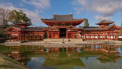 京都の平等院鳳凰堂の風景