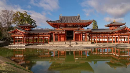 Selbstklebende Fototapete Kyoto 京都の平等院鳳凰堂の風景