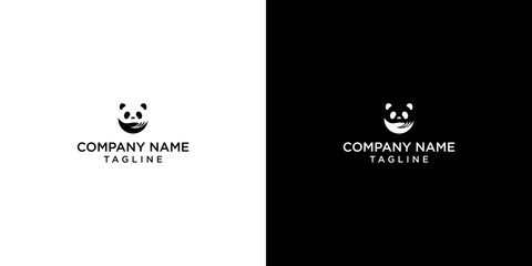 cute, panda, logo, character, nature, bear, icon, animal, cartoon, face, isolated, illustration, design © javamantra