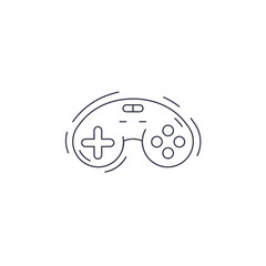 game controller line icon. joystick line icon. gamepad thin line icon.