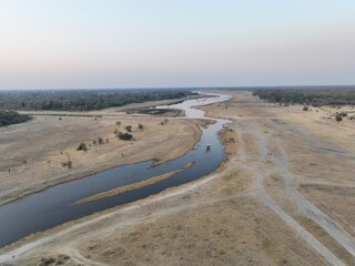 Thamalakane river in Maun, Botswana, Africa
