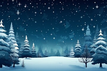 Festive winter illustration for banner or wallpaper. Generative AI