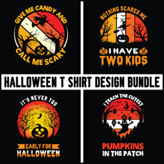 Halloween T-shirt Design Bundle