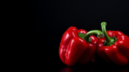 Pepper with copy space background