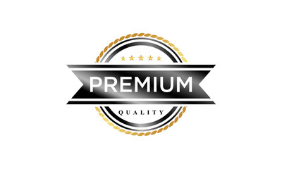 vector premium quality label - obrazy, fototapety, plakaty