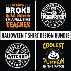 HALLOWEEN T SHIRT DESIGN BUNDLE
