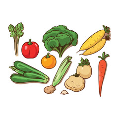 icon vegetables vector