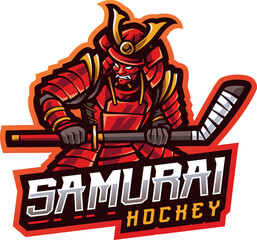 Samurai hockey esport mascot