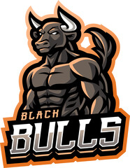 Black bulls esport mascot