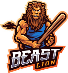 Beast lion esport mascot