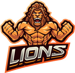 Lion fighter esport mascot