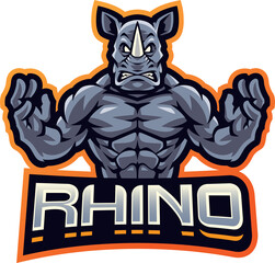 Rhinos fighter esport mascot