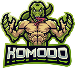 Komodo fighter esport mascot