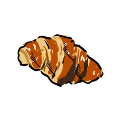 croissant cartoon vector 8
