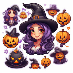 Magical Halloween Witchy Elements