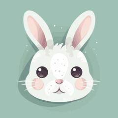 easter bunny with eggs