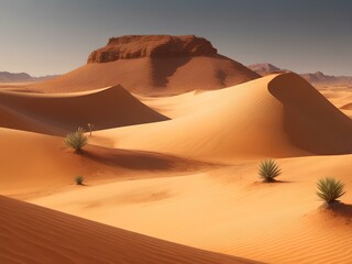 Fototapeta na wymiar sand dunes in the desert