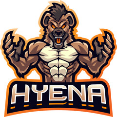 Hyena fighter esport mascot