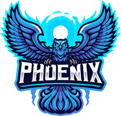 Blue phoenix esport mascot