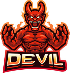 Devil fighter esport mascot