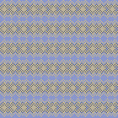 Neutral Colour Argyle Fair Isle Seamless Pattern Design