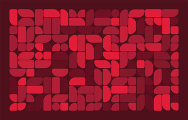 Color Bauhaus Geometric Pattern Background