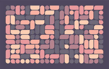 Color Bauhaus Geometric Pattern Background